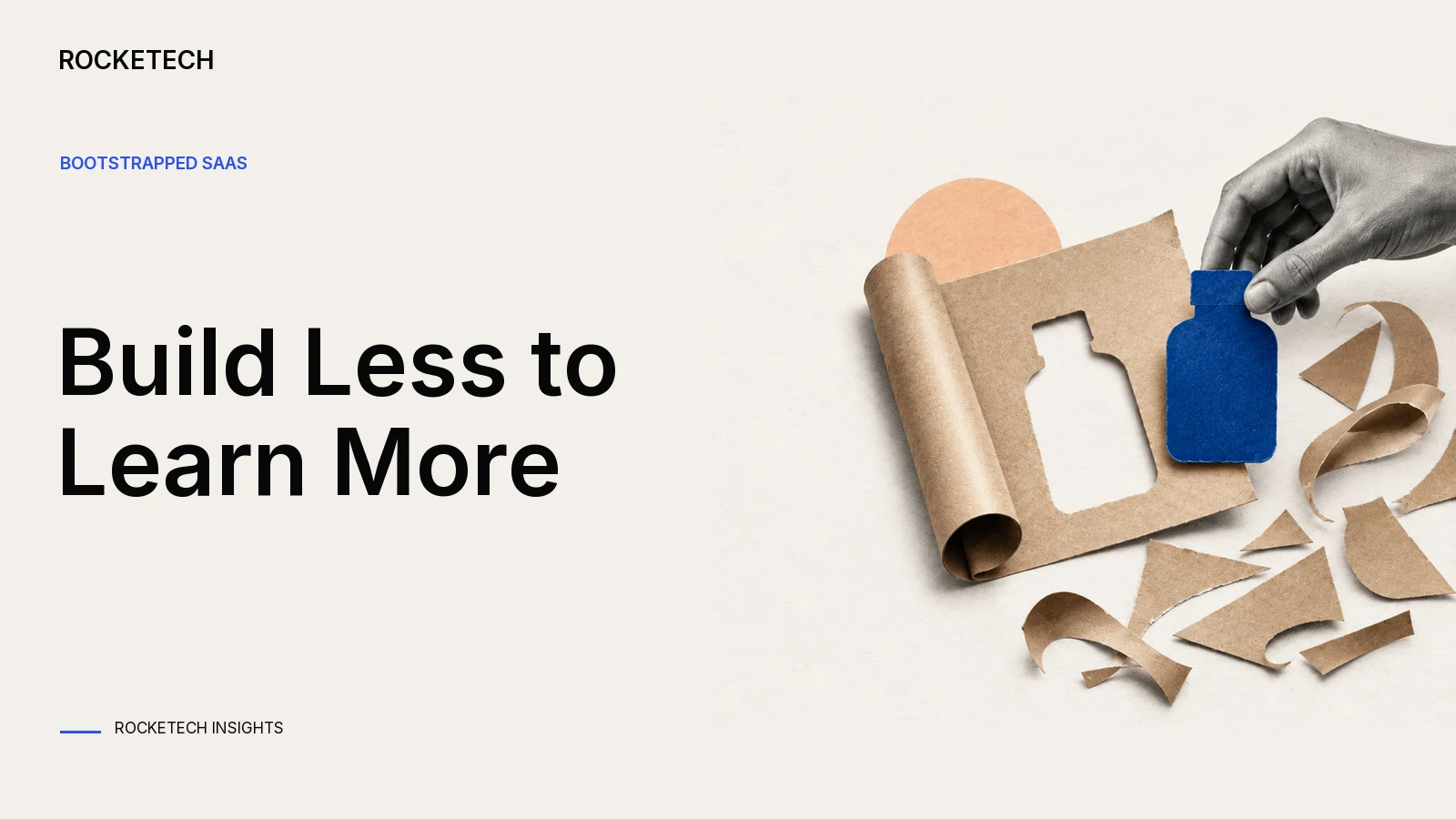 A small functional stencil is cut from a limited paper roll beside unused decorative offcuts.
