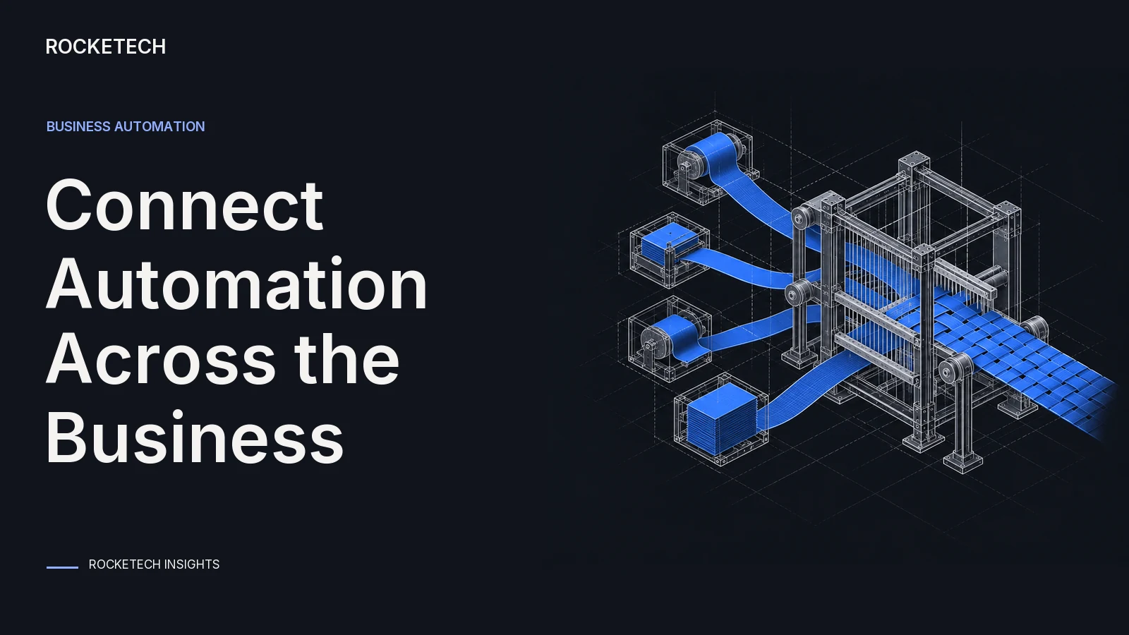Separate process ribbons pass through a coordinated technical loom with an operator access gap.