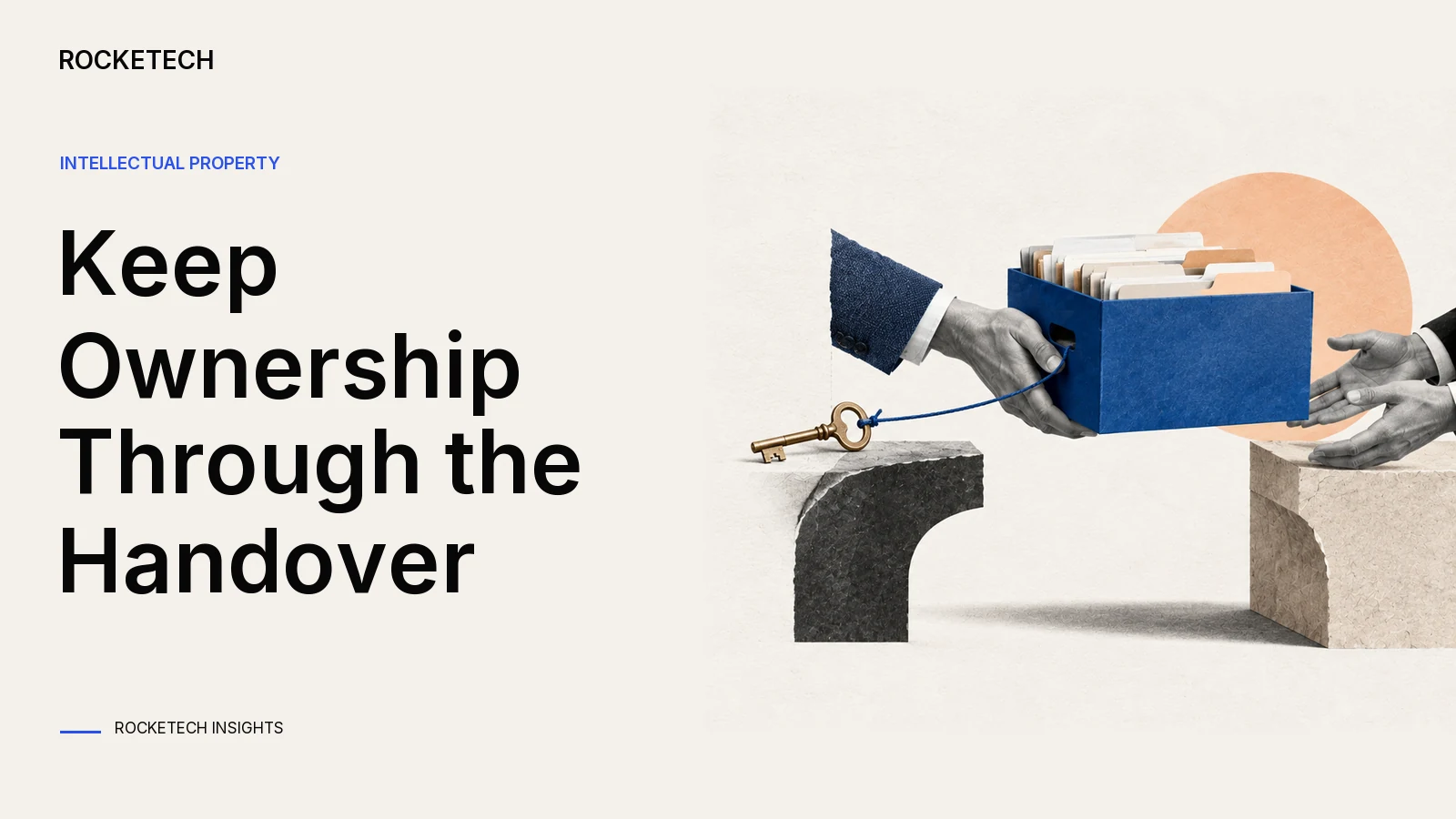 An archive box crosses a threshold while its master key remains tethered to the originating side.