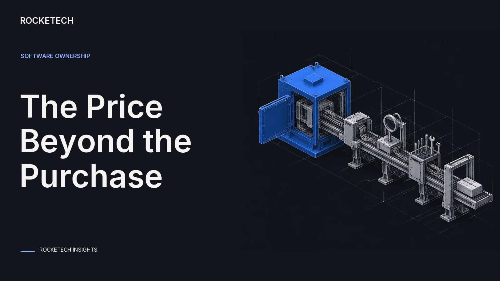 A purchase plate opens onto a longer maintenance rail with service and exit joints.